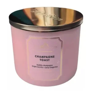 VELA TRES MECHAS. BATH & BODY WORKS, CHAMPAGNE TOAST. 411 GR