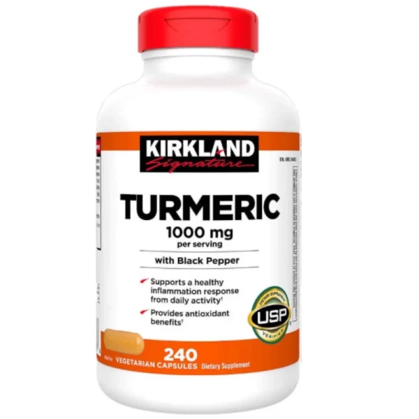 TURMERIC, CURCUMA DE 1.000 MG, 240 CAPSULAS. KIRKLAND