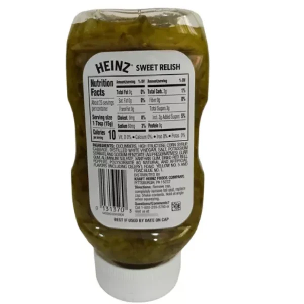 SWETT RELIS DE HEINZ, PEPINILLO 375 ML - Imagen 2