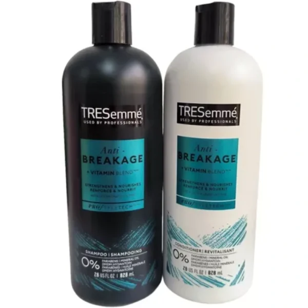 SHAMPOO Y ACONDICIONADOR TRESEMME ANTI QUIEBRE 828 ML