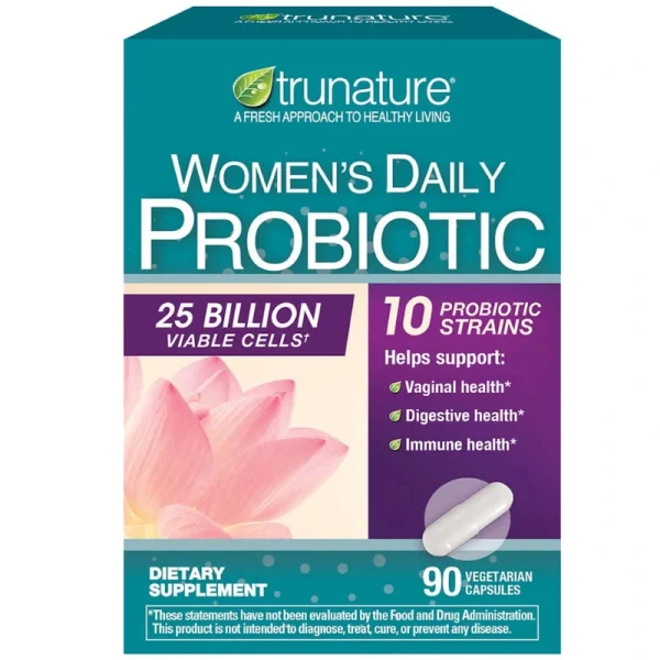 PROBIOTICO DIARIO PARA DAMA 25 BILLION. 90 CAPSULAS, TRUNATURE