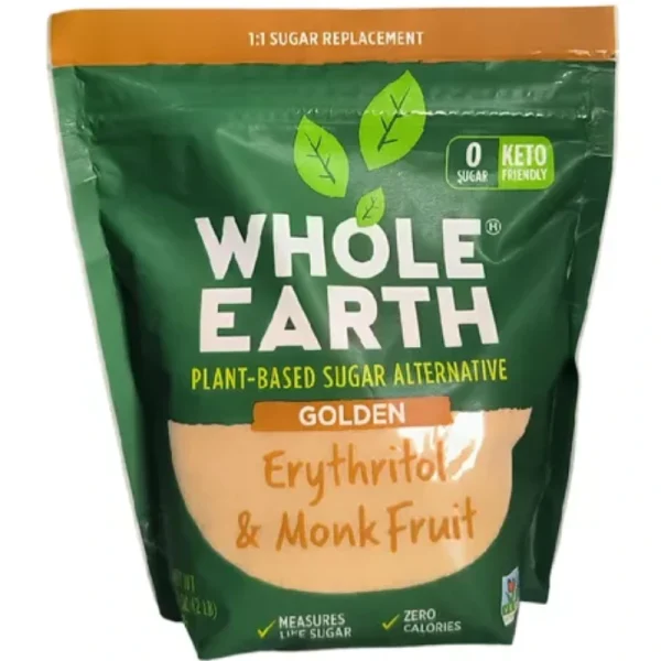 ENDULZANTE KETO, ERYTHRITOL & FRUIT, WHOLE EART 908 GR