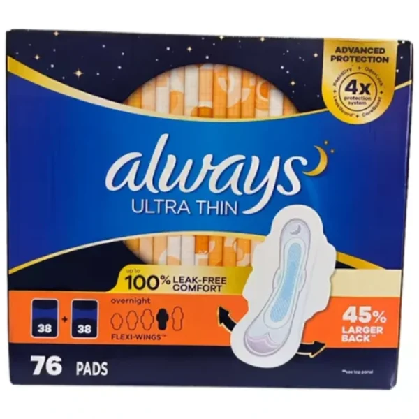 ALWAYS.TOALLAS ULTRA DELGADAS, PACK 76 UNIDADES