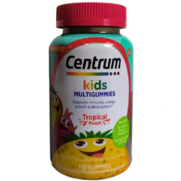 CENTRUM KIDS MULTIVITAMINICO PARA NIÑOS 110 GOMITAS TROPICAL PUNCH