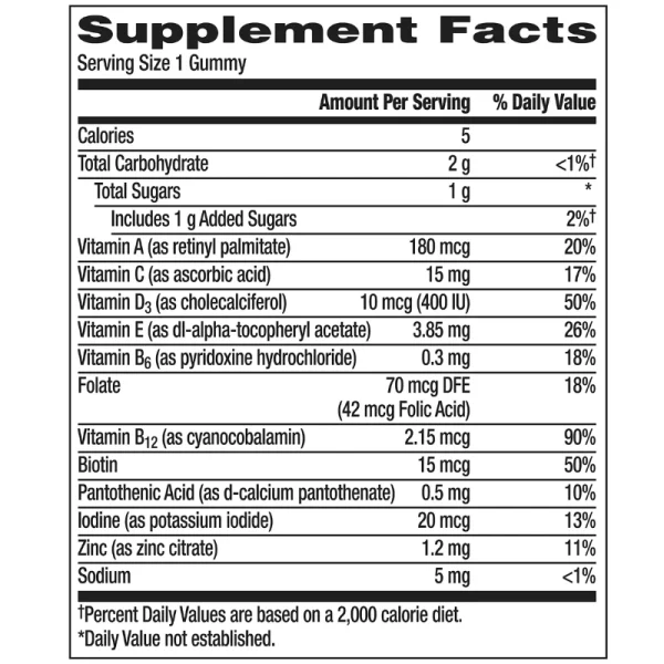 CENTRUM KIDS MULTIVITAMINICO PARA NIÑOS 110 GOMITAS TROPICAL PUNCH - Imagen 2
