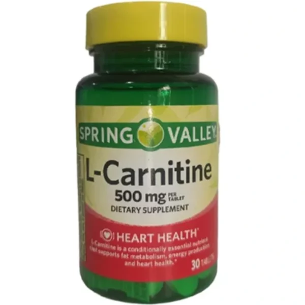 L-CARNITINE DE 500 MG, 30 CAPSULAS, SPRING VALLEY