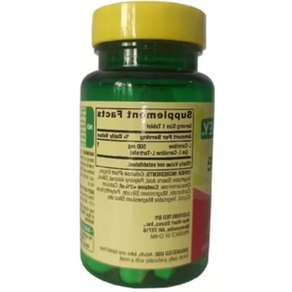L-CARNITINE DE 500 MG, 30 CAPSULAS, SPRING VALLEY - Imagen 2