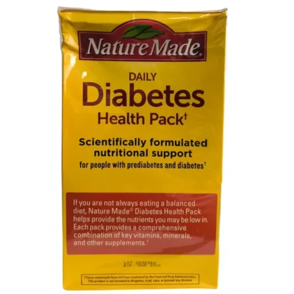 DAILY DIABETES. 60 PAQUETES MULTIVITAMINICO. NATURE MADE - Imagen 2