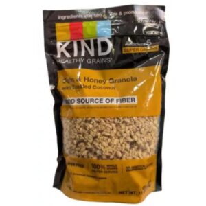 GRANOLA DE AVENA Y MIEL CON COCO TOSTADO. SIN GLUTEN,312 GR. KIN