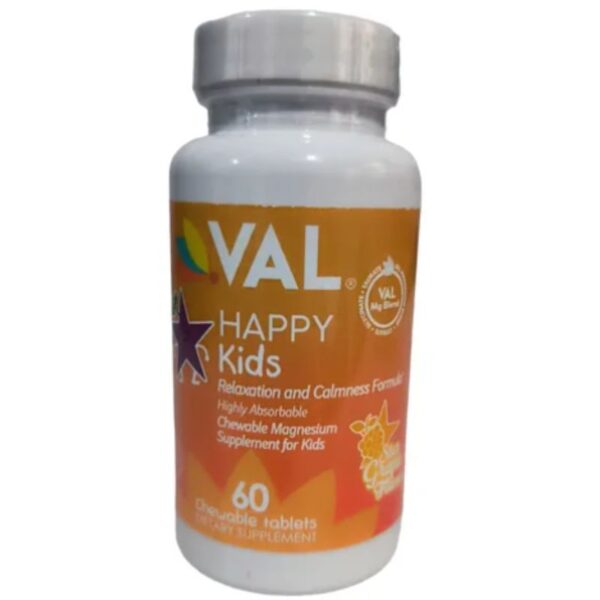 MAGNESIO 60 TABLETAS MASTICABLES, VAL HAPPY KIDS
