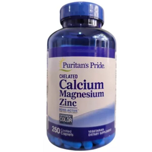 CALCIO MAGNESIO ZINC 250 CAPSULAS, PURITAN'S PRIDE