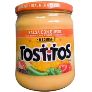 SALSA TOSTITOS CON QUESO MEDIUM 452,2 GR