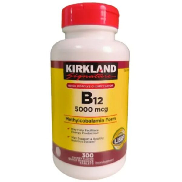 VITAMINA B12 DE 5000 MCG. 300 CAPSULAS, KIRKLAND