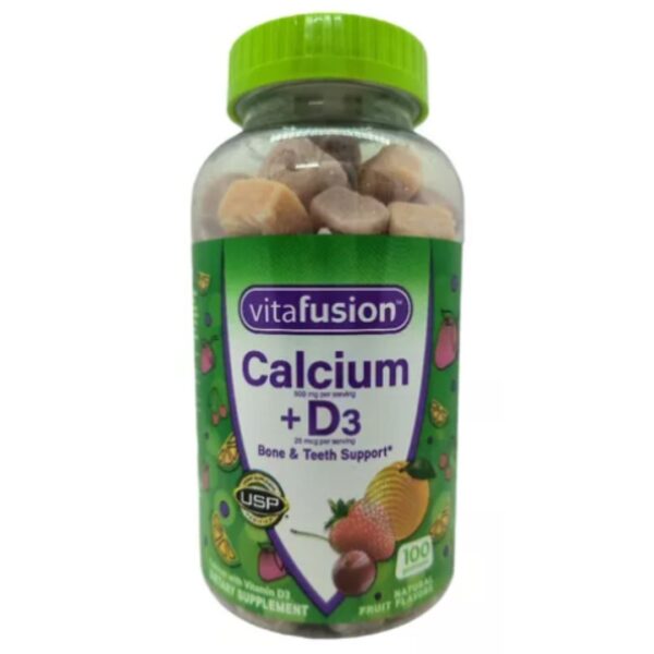 CALCIO DE 500 MG+ VITAMINA D3, EN GOMITAS. VITAFUSION