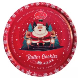 GALLETAS DE NAVIDAD 340 GR, BUTTER COOKIES/ LATA. PROMOS