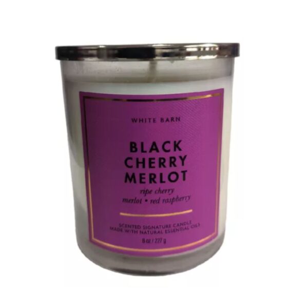 VELA 1 MECHA BATH & BODY WORKS, 227 GR. BLACK CHERRY MERLOT