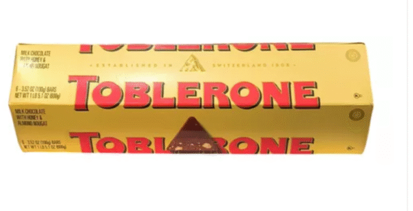 CHOCOLATE TOBLERONE. PACK 6 UNID. 100 GR/ BARRA