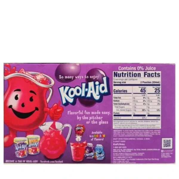 KOOL AID 2.33 KG. PACK DE 10X177 ML GRAPE. PUNCH, C/ PITILLO