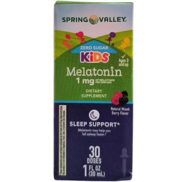 SLEEP  KIDS EN GOTAS 1 MG , 30 DOSIS. 30 ML, SPRING VALLEY