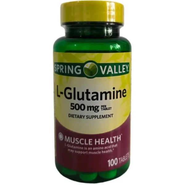 L-GLUTAMINE 500 MG, 100 TABLETAS, SPRING VALLEY