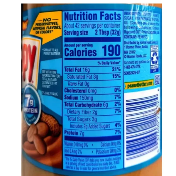 MANTEQUILLA DE MANI SKIPPY 1.36 KG GLUTEN FREE - Imagen 2