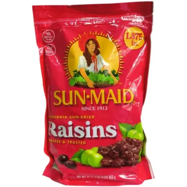 RAISINS, PASAS SUN- MAID 850 GR . CALIFORNIA