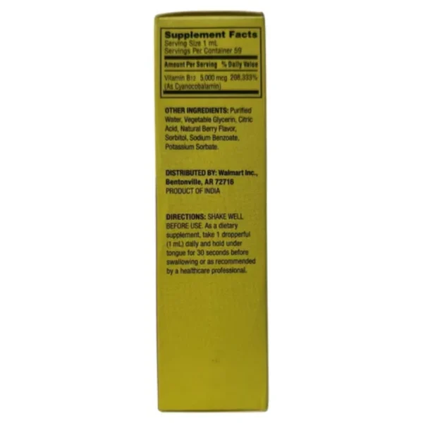 B12 EN GOTAS DE 5000 MG, 59 ML, VITAMINA SPRING VALLEY - Imagen 2
