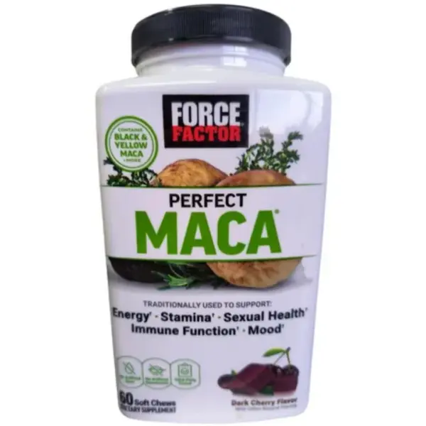 MACA NEGRA Y AMARILLA FORCE FACTOR, 60 CAPSULAS. ENERGIA, SALUD SEXUAL