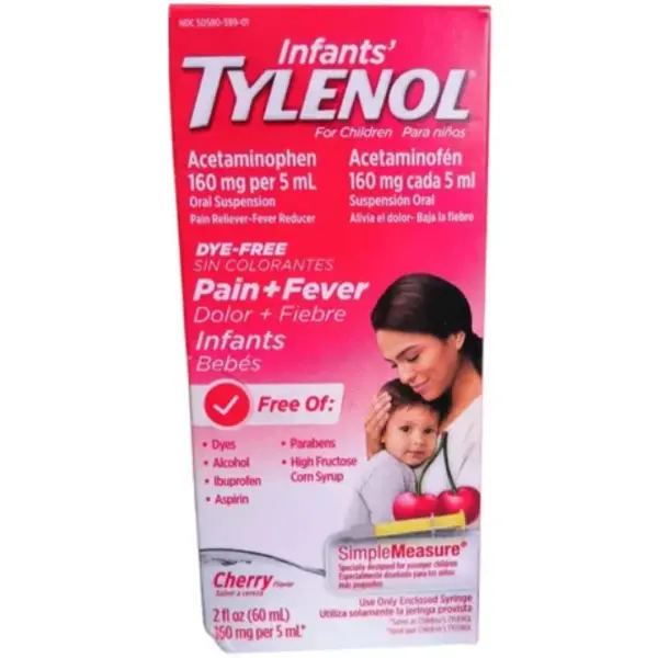 ACETAMINOFEN TYLENOL INFANTS PARA BEBE, 60 ML