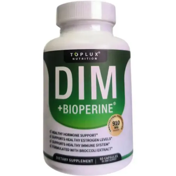 DIM+ BIOPERINE 910 GR P/ SERVICIO, 60 CAPSULAS. TOPLUS NUTRITION