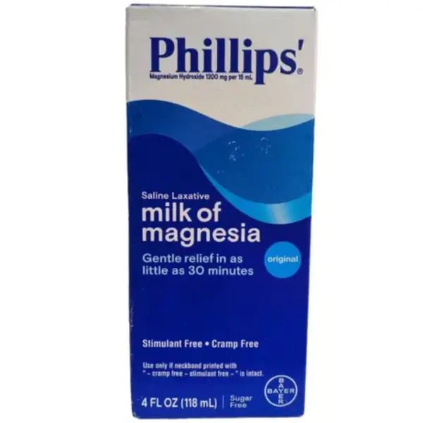 LECHE MAGNESIA SIN AZUCAR 118 ML PHILLIPS/ BAYER