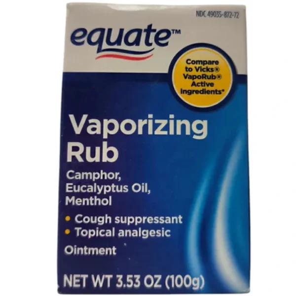 MENTOL SIMILAR A VAPORUD.  100 GR, EQUATE