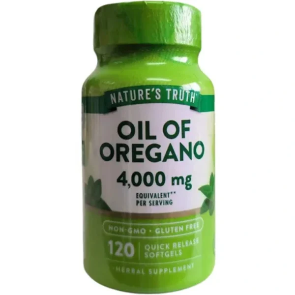 ACEITE DE OREGANO. 4000 MG, 120 CAPSULAS BLANDAS, NATURE’S TRUTH