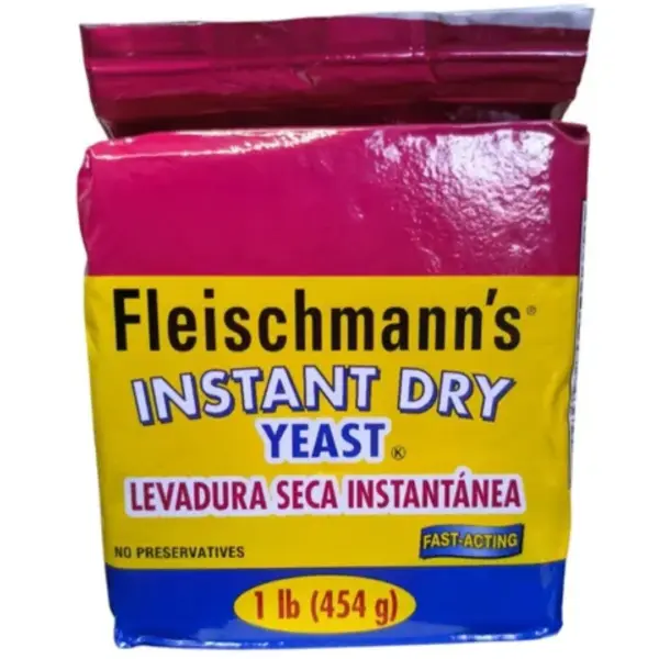 LEVADURA SECA INSTANTANEA FLEISCHMANN'S, 454 GR