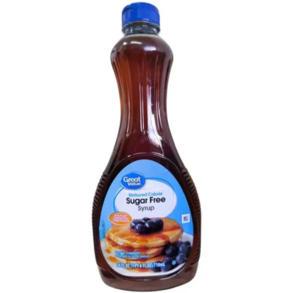 SYRUP SIN AZUCAR. SUGAR FREE, GREAT VALUE 710 ML