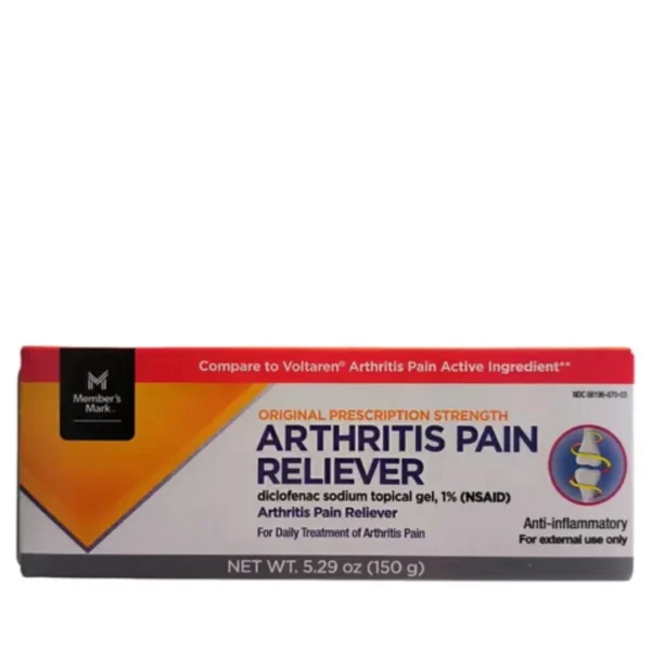 ANALGEGICO ARTRITIS, SIMILAR AL VOLTAREN 150 GR. MEMBER’S MARK