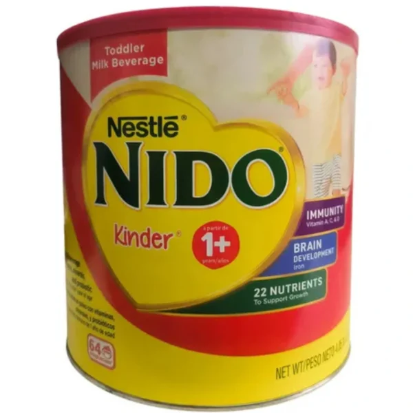 LECHE NIDO KINDER, NESTLE, 1+ AÑOS 4,8 L 2,2 KG TAPA ROJA